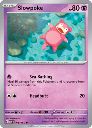 Image for Slowpoke (079/165) (SV: Scarlet & Violet 151) - Pokemon