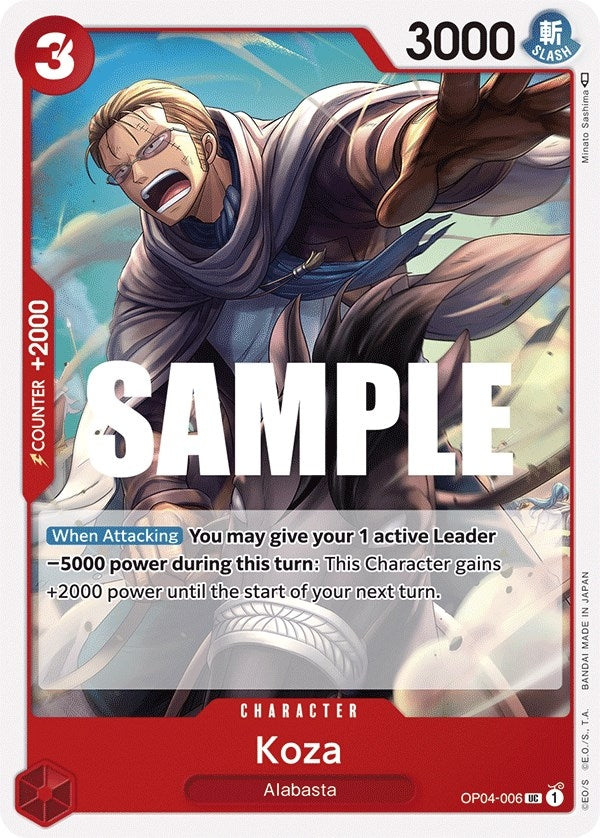 Koza (4006) (OP04) - One Piece Card Game Single
