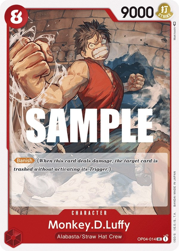Monkey.D.Luffy (014) (4014) (OP04) - One Piece Card Game Single