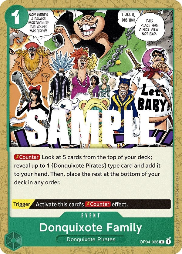 Donquixote Family (4036) (OP04) - One Piece Card Game Single