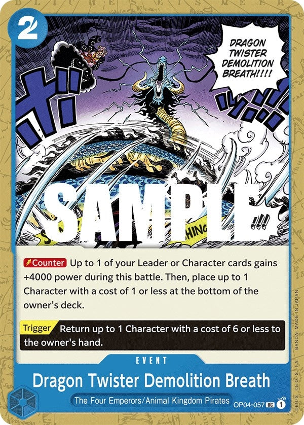 Dragon Twister Demolition Breath (4057) (OP04) - One Piece Card Game Single