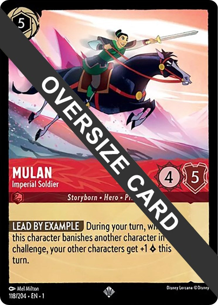 Mulan - Imperial Soldier (Oversized) (118) (1) - Disney Lorcana Single
