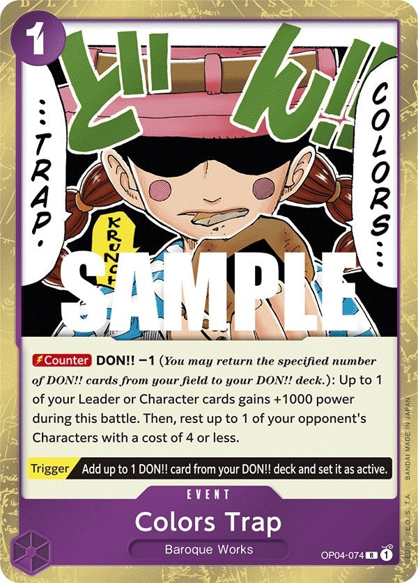 Colors Trap (4074) (OP04) - One Piece Card Game Single