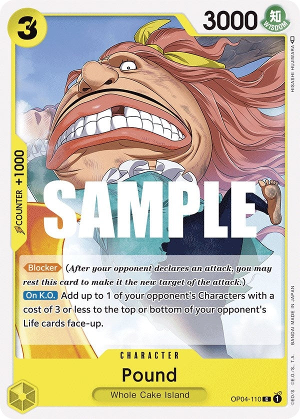 Pound (4110) (OP04) - One Piece Card Game Single
