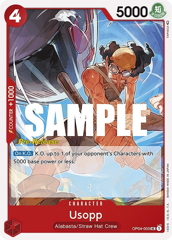 Usopp (4003) (OP04 PRE) - One Piece Card Game Single