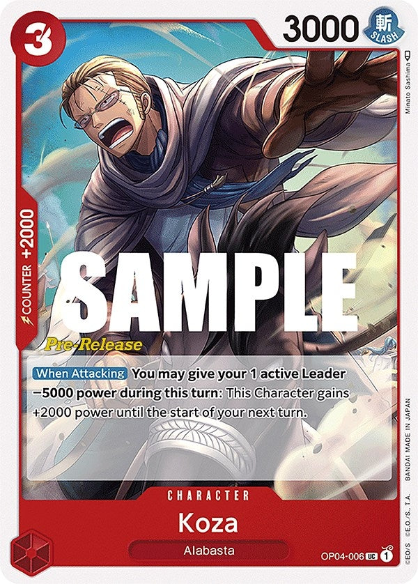 Koza (4006) (OP04 PRE) - One Piece Card Game Single