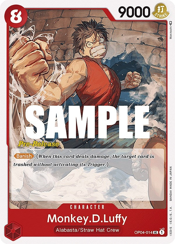 Monkey.D.Luffy (4014) (OP04 PRE) - One Piece Card Game Single