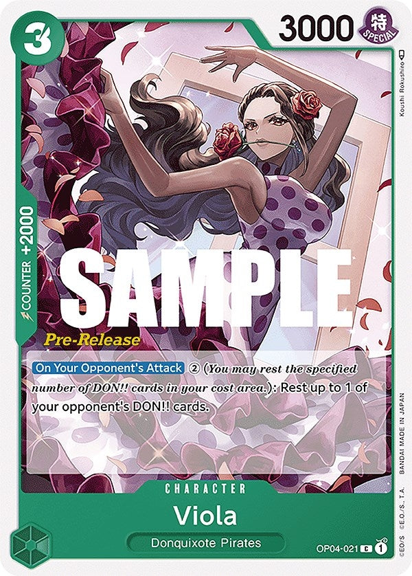Viola (4021) (OP04 PRE) - One Piece Card Game Single
