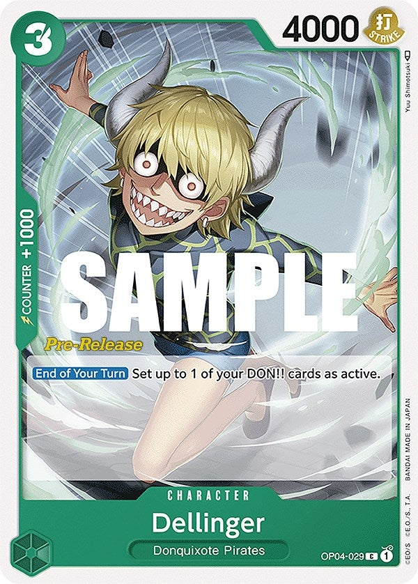 Dellinger (4029) (OP04 PRE) - One Piece Card Game Single
