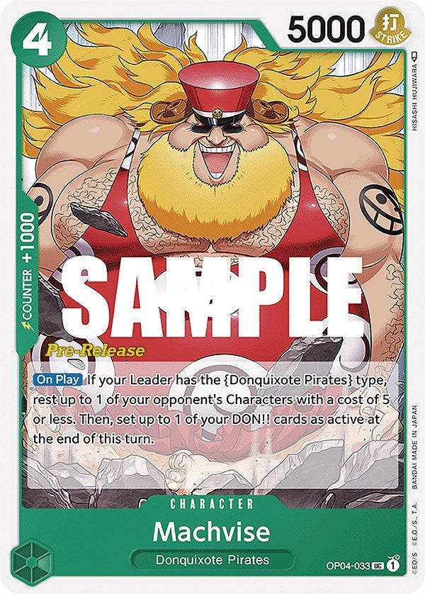 Machvise (4033) (OP04 PRE) - One Piece Card Game Single
