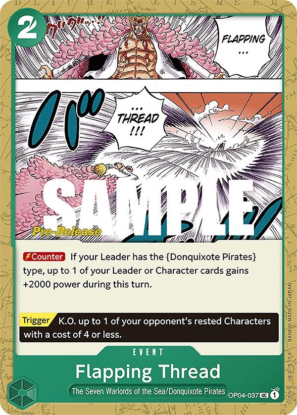 Flapping Thread (4037) (OP04 PRE) - One Piece Card Game Single