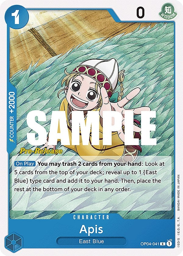 Apis (4041) (OP04 PRE) - One Piece Card Game Single