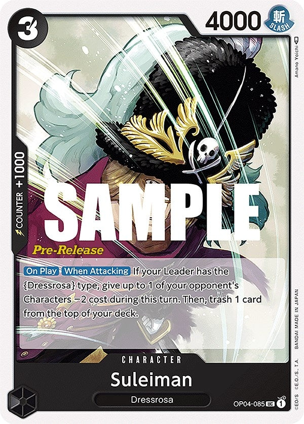 Suleiman (4085) (OP04 PRE) - One Piece Card Game Single