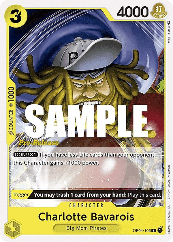 Charlotte Bavarois (4106) (OP04 PRE) - One Piece Card Game Single