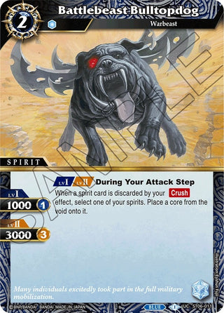 Battlebeast Bulltopdog (6011) [ST06] - Battle Spirits Saga Single