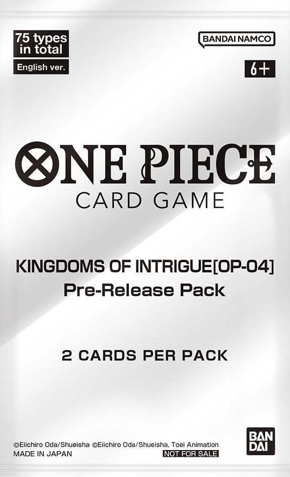 Kingdoms of Intrigue - Pre-Release Pack (OP04 PRE) - One Piece Card Game Sealed