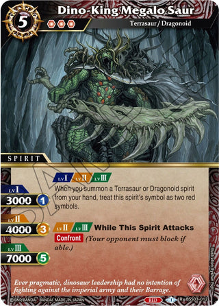 Dino-King Megalo Saur (3012) [BSS03] - Battle Spirits Saga Single
