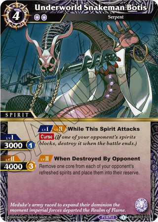 Underworld Snakeman Botis (3023) [BSS03] - Battle Spirits Saga Single