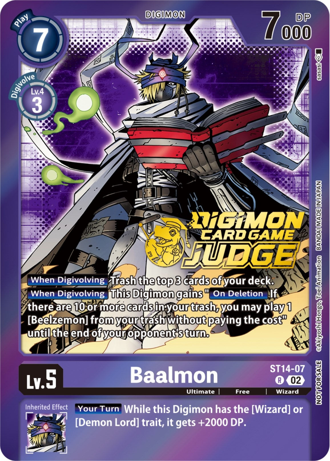 Baalmon - ST14-07 (Judge Pack 4) (1407) [ST-14] - Digimon Card Game Single