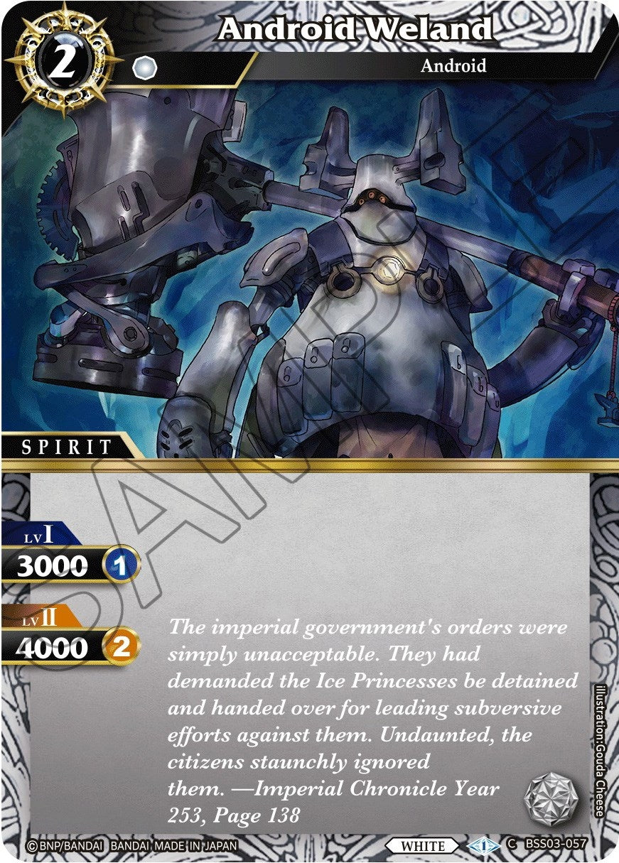 Android Weland (3057) [BSS03] - Battle Spirits Saga Single