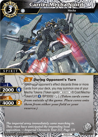 Carrier Mecha Njord (3059) [BSS03] - Battle Spirits Saga Single