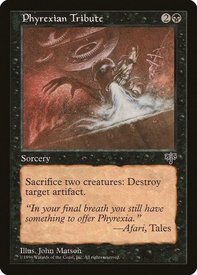 Phyrexian Tribute [MIR] - MTG Single
