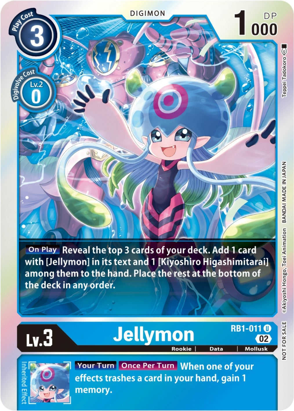 Jellymon (Resurgence Booster Box Promotion Pack) (1011) [RB-01] - Digimon Card Game Single
