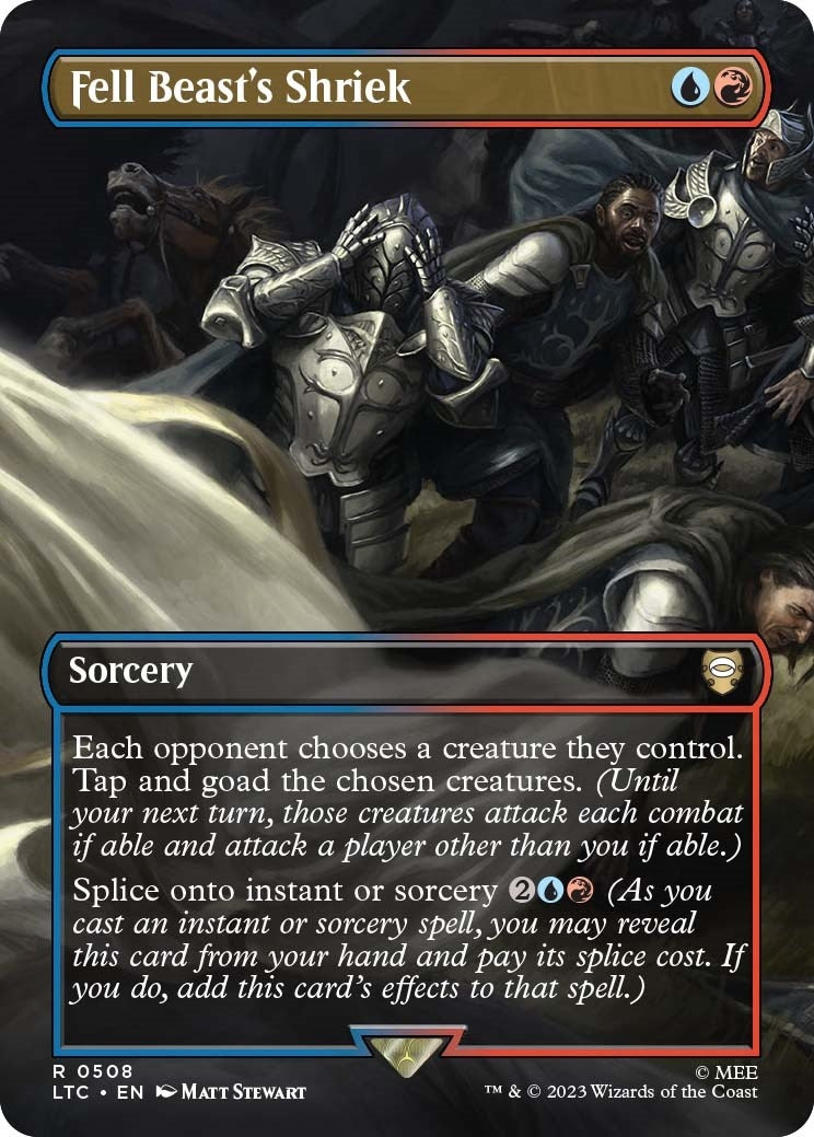 Fell Beast’s Shriek (Borderless) (508) [LTC] - MTG Single