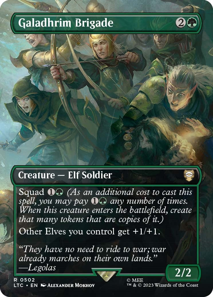 Galadhrim Brigade (Borderless) (502) [LTC] - MTG Single