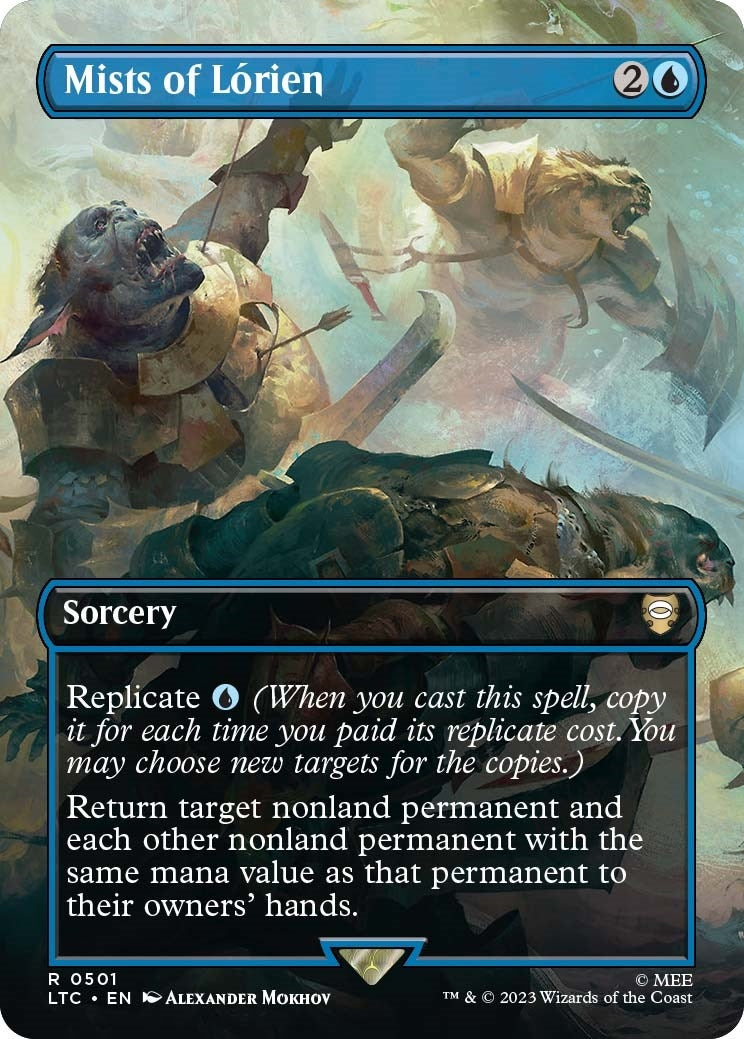 Mists of Lorien (Borderless) (501) [LTC] - MTG Single