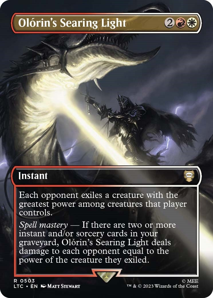 Olorin’s Searing Light (Borderless) (503) [LTC] - MTG Single