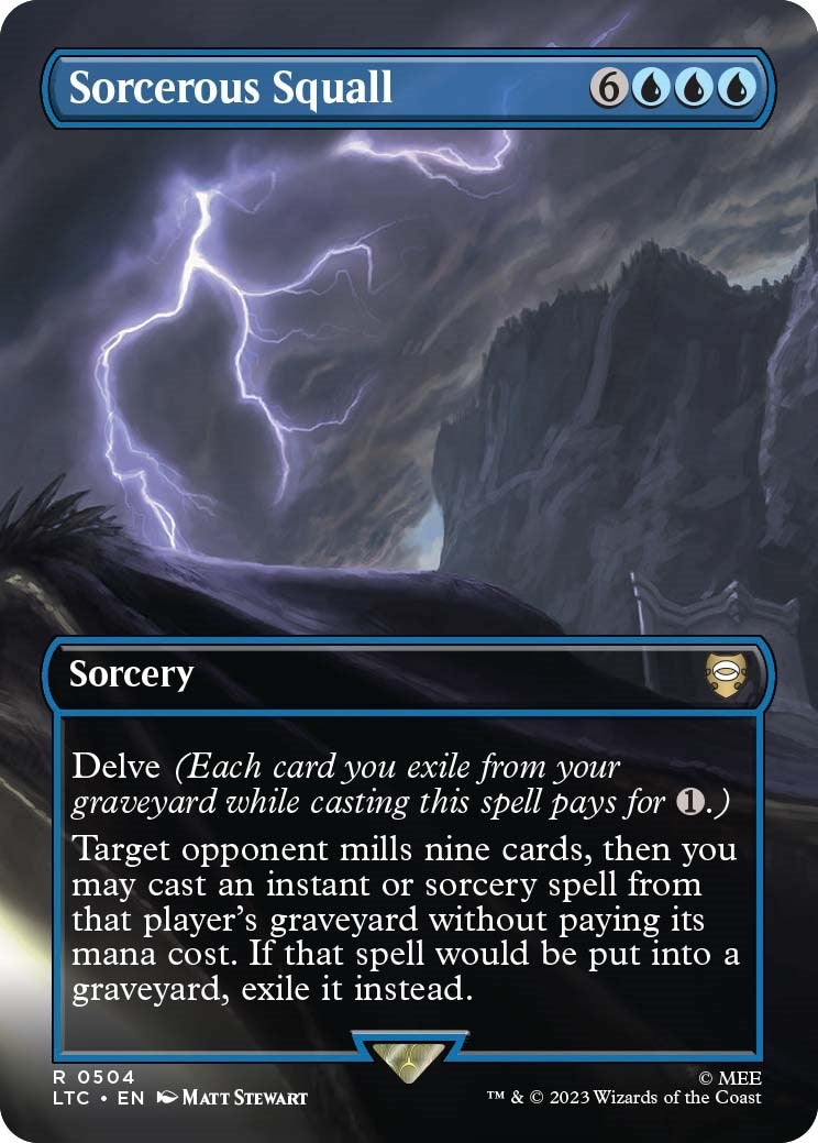 Sorcerous Squall (Borderless) (504) [LTC] - MTG Single