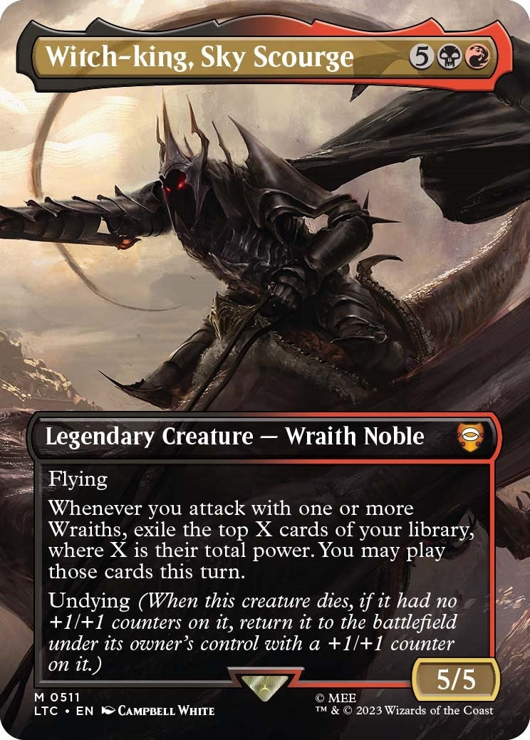 Witch-king Sky Scourge (Borderless) (511) [LTC] - MTG Single