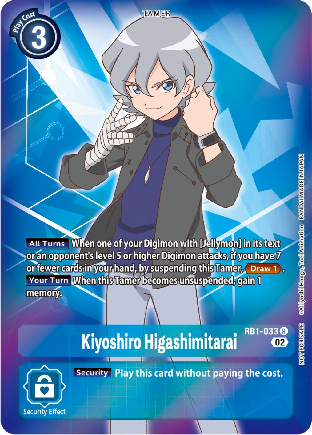 Kiyoshiro Higashimitarai (Resurgence Booster Box Promotion Pack) (1033) [RB-01] - Digimon Card Game Single