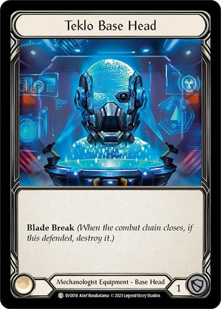 Teklo Base Head (18) [EVO] - Flesh and Blood TCG Single