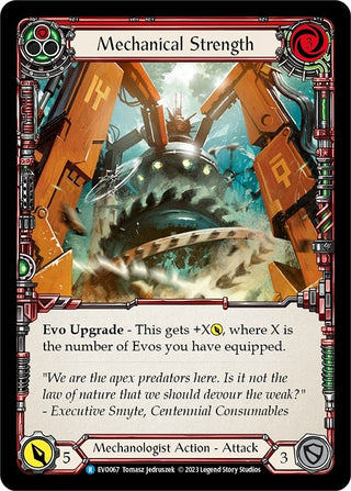 Mechanical Strength (Red) (67) [EVO] - Flesh and Blood TCG Single