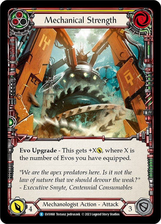 Mechanical Strength (Yellow) (68) [EVO] - Flesh and Blood TCG Single