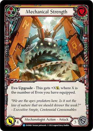 Mechanical Strength (Yellow) (68) [EVO] - Flesh and Blood TCG Single