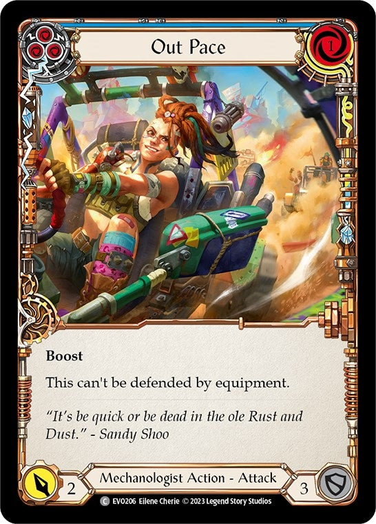 Out Pace (Blue) (206) [EVO] - Flesh and Blood TCG Single