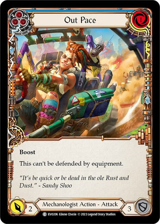 Out Pace (Blue) (206) [EVO] - Flesh and Blood TCG Single