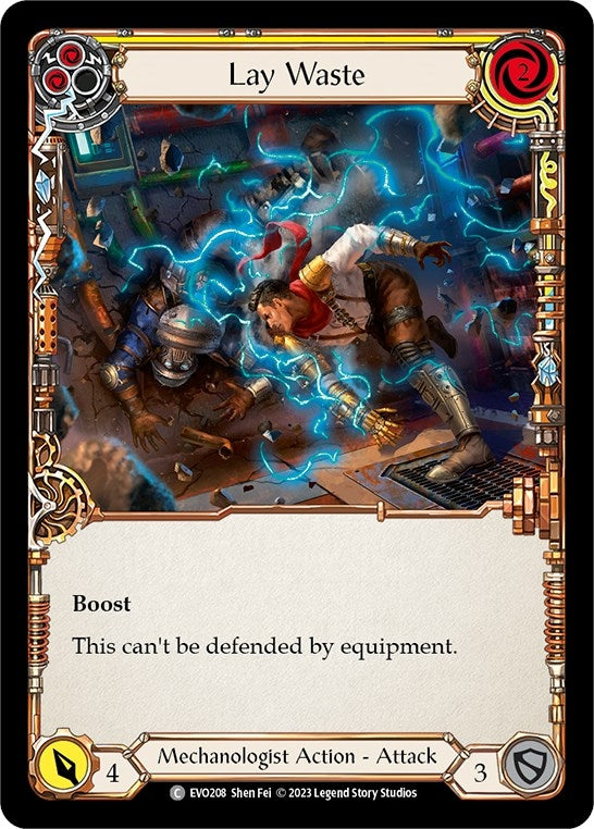 Lay Waste (Yellow) (208) [EVO] - Flesh and Blood TCG Single