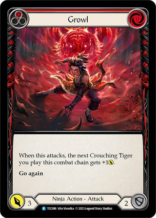 Growl (Red) (86) [TCC] - Flesh and Blood TCG Single