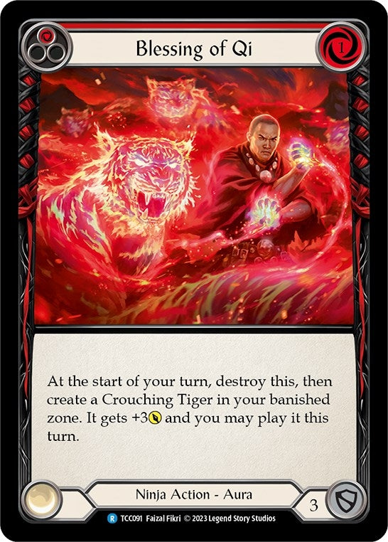 Blessing of Qi (Red) (91) [TCC] - Flesh and Blood TCG Single