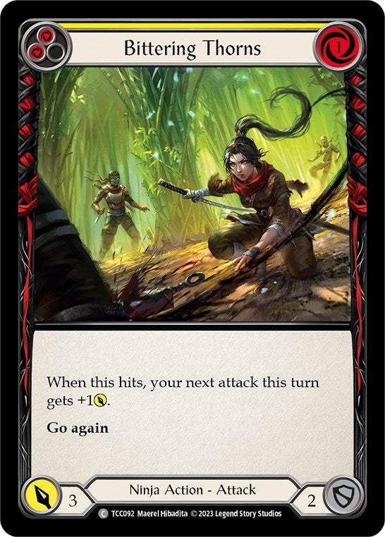 Bittering Thorns (Yellow) (92) [TCC] - Flesh and Blood TCG Single