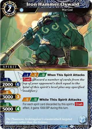 Iron Hammer Oswald (3085) [BSS03] - Battle Spirits Saga Single