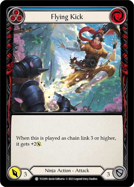 Flying Kick (Blue) (99) [TCC] - Flesh and Blood TCG Single