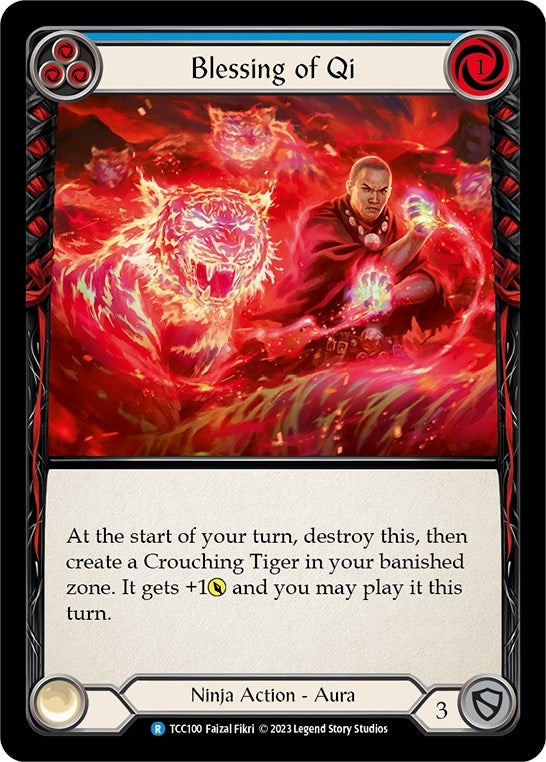 Blessing of Qi (Blue) (100) [TCC] - Flesh and Blood TCG Single