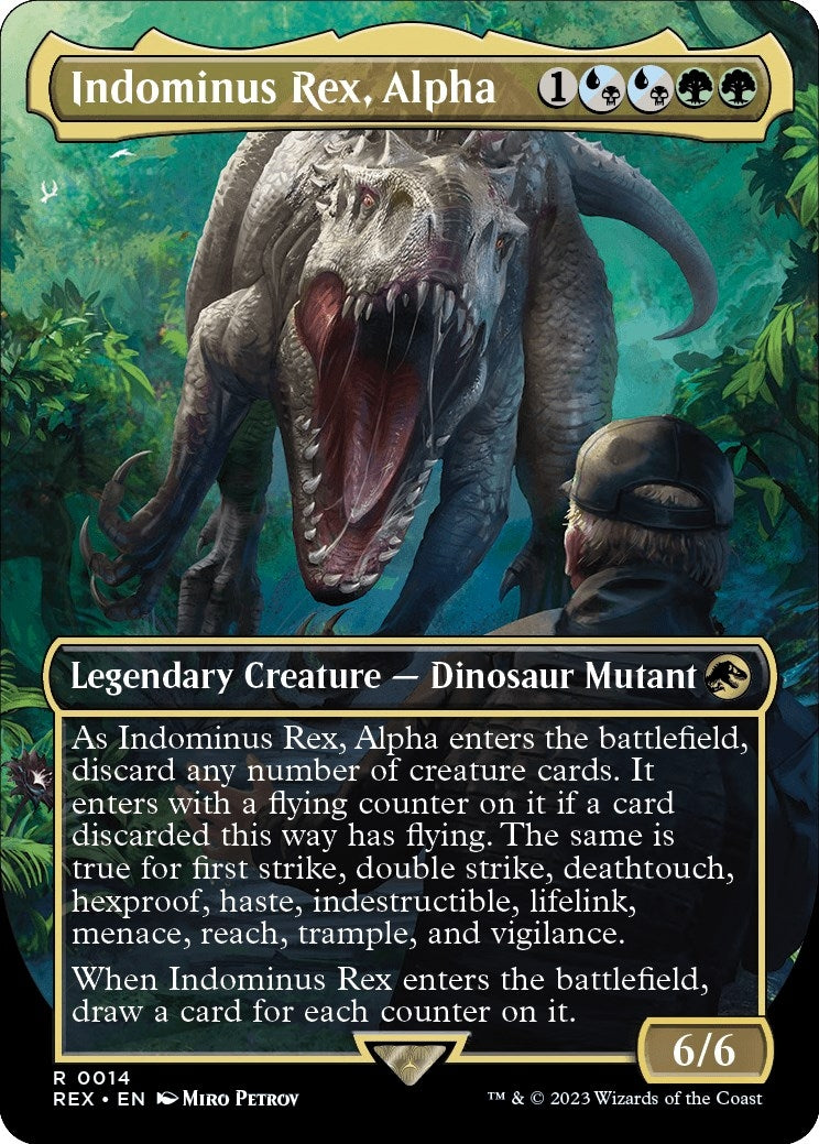Indominus Rex Alpha (Borderless) (14) [REX] - MTG Single