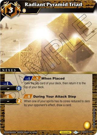 Radiant Pyramid Triad (3111) [BSS03] - Battle Spirits Saga Single