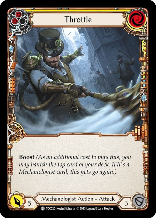 Throttle (Yellow) (20) [TCC] - Flesh and Blood TCG Single
